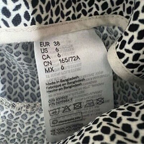 H&M paper bag waist‎ tie front shorts size 6 - Picture 7 of 7